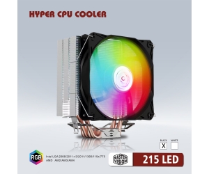 Tản nhiệt khí CPU 4 ống đồng Hyper 215 LED 1 fan 12cm Black/White Đa năng