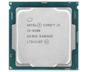 CPU Intel Core i3-8100 Tray + Fan (3.6GHz, 4 nhân, 4 luồng, 6MB, 35W)